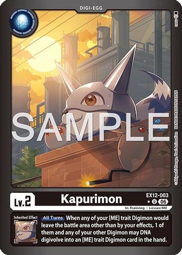 [EX12-003](U) Kapurimon (1 Star Color Frame) (Foil)