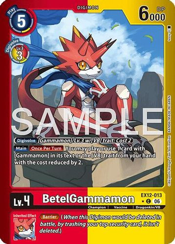 [EX12-013](C) BetelGammamon (1 Star Color Frame) (Foil)