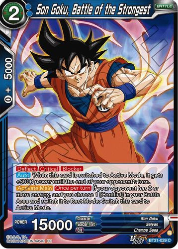 [BT31-029](C) Son Goku, Battle of the Strongest