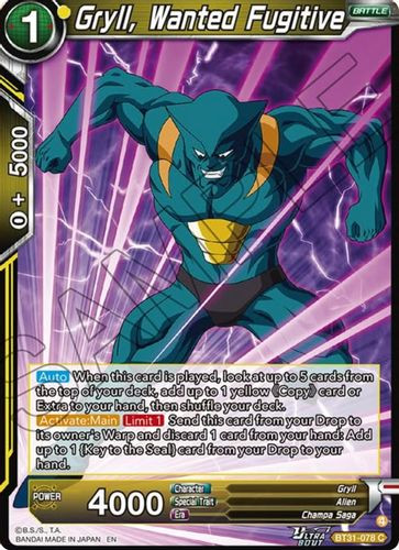 [BT31-078](C) Gryll, Wanted Fugitive
