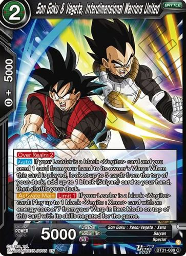 [BT31-089](C) Son Goku & Vegeta, Interdimensional Warriors United