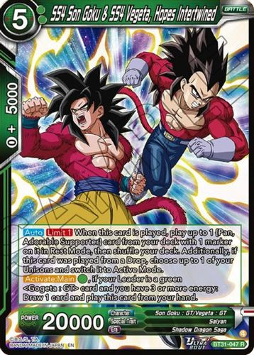 [BT31-047](R) SS4 Son Goku & SS4 Vegeta, Hopes Intertwined (Foil)