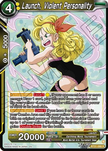 [BT31-066](R) Launch, Violent Personality (Foil)