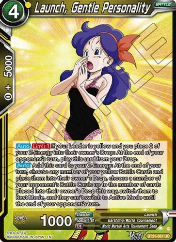 [BT31-067](UC) Launch, Gentle Personality (Foil)