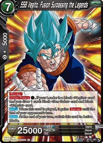 [BT31-091](R) SSB Vegito, Fusion Surpassing the Legends (Foil)