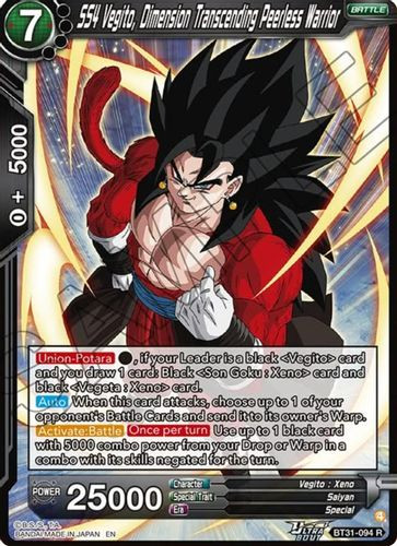 [BT31-094](R) SS4 Vegito, Dimension Transcending Peerless Warrior (Foil)