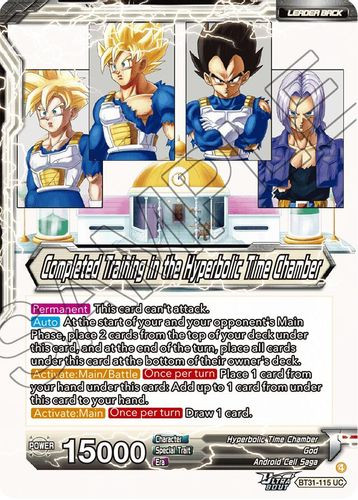 [BT31-115](UC) Training in the Hyperbolic Time Chamber // Completed Training in the Hyperbolic Time Chamber (Foil)
