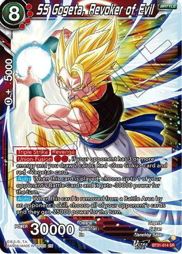 [BT31-014](SR) SS Gogeta, Revoker of Evil (Foil)