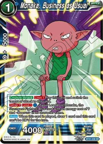 [BT31-038](SR) Monaka, Business as Usual (Foil)