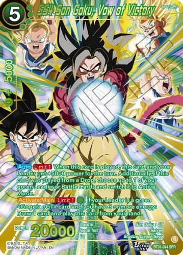 [BT31-044](SPR) SS4 Son Goku, Vow of Victory (Foil)