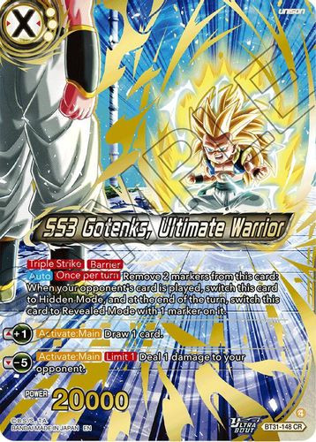 [BT31-148](CR) SS3 Gotenks, Ultimate Warrior (Foil)