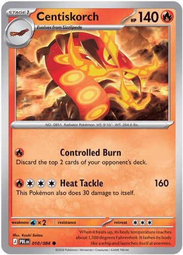 |ME05|[PBL-010/084](C) Centiskorch {Reverse Holo}