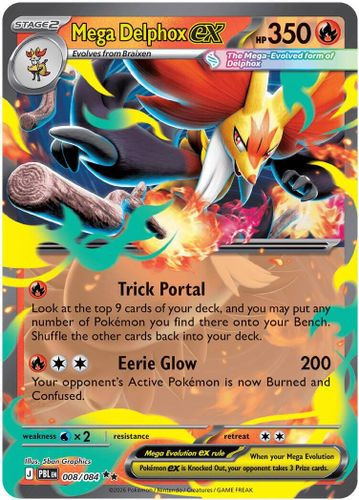 |ME05|[PBL-008/084](RR) Mega Delphox ex {Holo}