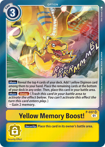 P-037P Yellow Memory Boost