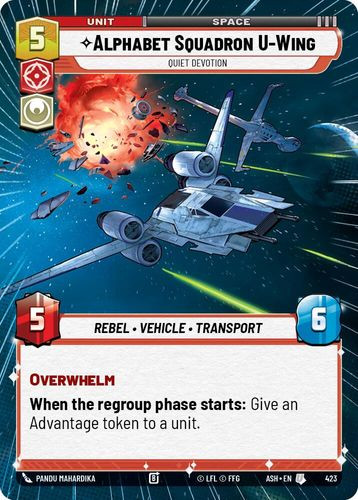 [08-ASH-EN-0423](U) Alphabet Squadron U-Wing - Quiet Devotion (Hyperspace)