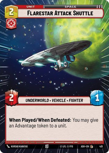 [08-ASH-EN-0431](C) Flarestar Attack Shuttle (Hyperspace)