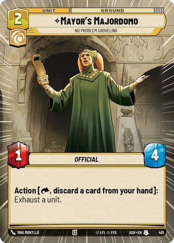 [08-ASH-EN-0481](U) Mayor's Majordomo - No Problem Groveling (Hyperspace)