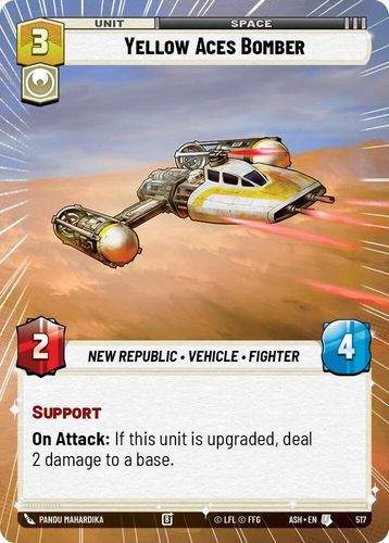 [08-ASH-EN-0517](U) Yellow Aces Bomber (Hyperspace)
