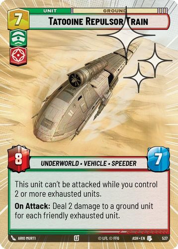 [08-ASH-EN-0537](U) Tatooine Repulsor Train (Hyperspace) (Foil)