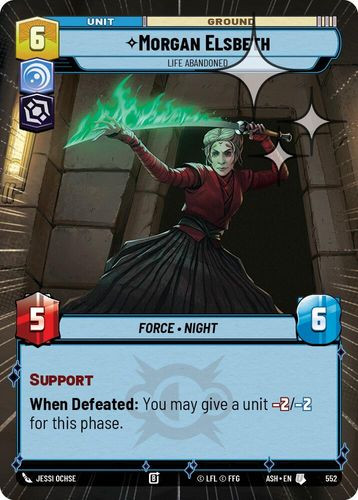 [08-ASH-EN-0552](U) Morgan Elsbeth - Life Abandoned (Hyperspace) (Foil)