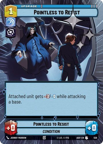 [08-ASH-EN-0556](U) Pointless to Resist (Hyperspace) (Foil)
