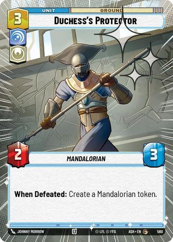 [08-ASH-EN-0560](C) Duchess's Protector (Hyperspace) (Foil)