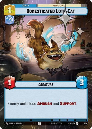 [08-ASH-EN-0570](U) Domesticated Loth-Cat (Hyperspace) (Foil)