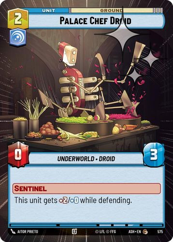 [08-ASH-EN-0575](C) Palace Chef Droid (Hyperspace) (Foil)
