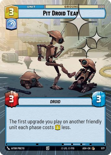 [08-ASH-EN-0577](C) Pit Droid Team (Hyperspace) (Foil)