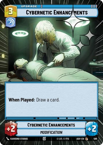 [08-ASH-EN-0589](C) Cybernetic Enhancements (Hyperspace) (Foil)