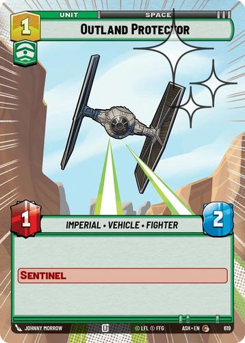 [08-ASH-EN-0619](C) Outland Protector (Hyperspace) (Foil)