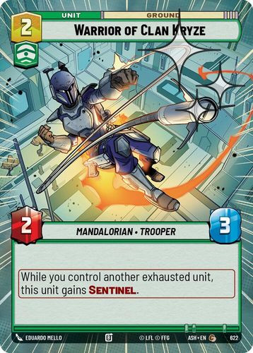 [08-ASH-EN-0622](C) Warrior of Clan Kryze (Hyperspace) (Foil)