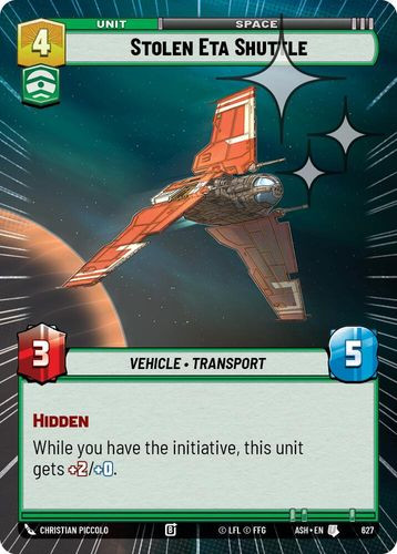 [08-ASH-EN-0627](U) Stolen Eta Shuttle (Hyperspace) (Foil)