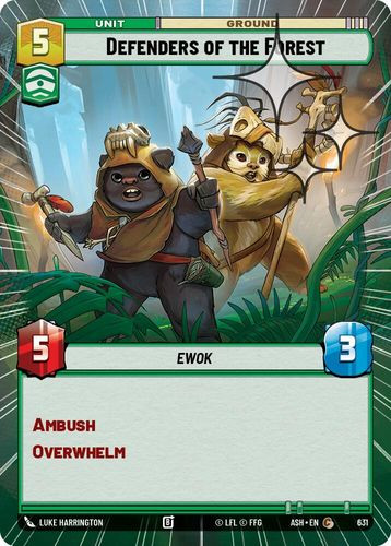 [08-ASH-EN-0631](C) Defenders of the Forest (Hyperspace) (Foil)