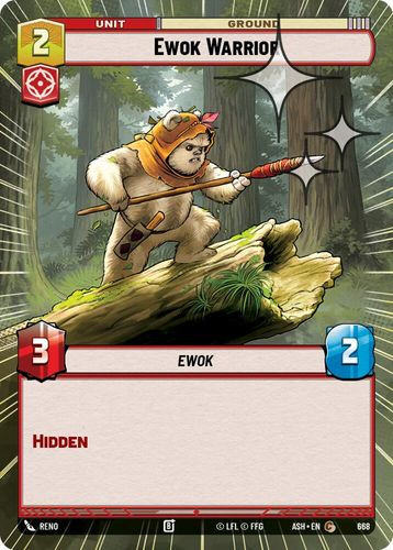 [08-ASH-EN-0668](C) Ewok Warrior (Hyperspace) (Foil)