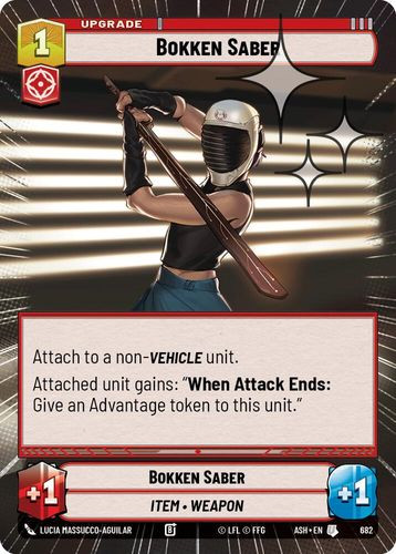 [08-ASH-EN-0682](U) Bokken Saber (Hyperspace) (Foil)