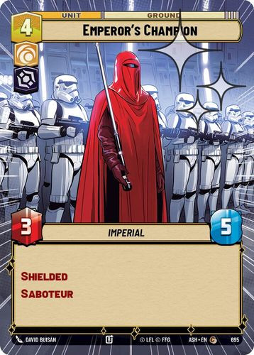 [08-ASH-EN-0695](C) Emperor's Champion (Hyperspace) (Foil)