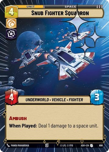 [08-ASH-EN-0696](U) Snub Fighter Squadron (Hyperspace) (Foil)