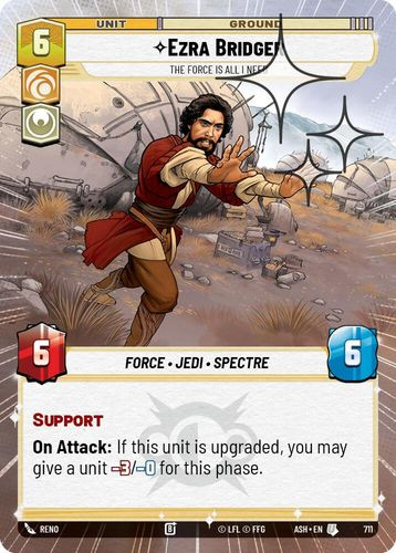 [08-ASH-EN-0711](U) Ezra Bridger - The Force is All I Need (Hyperspace) (Foil)