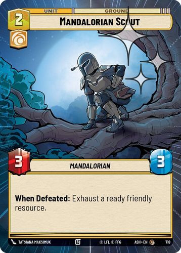 [08-ASH-EN-0718](C) Mandalorian Scout (Hyperspace) (Foil)