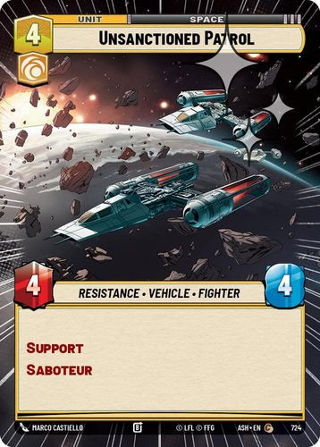 [08-ASH-EN-0724](C) Unsanctioned Patrol (Hyperspace) (Foil)