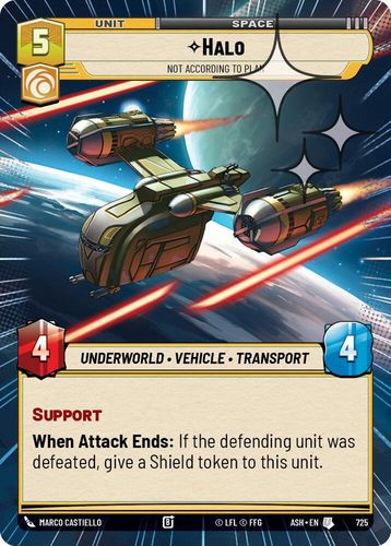 [08-ASH-EN-0725](U) Halo - Not According to Plan (Hyperspace) (Foil)