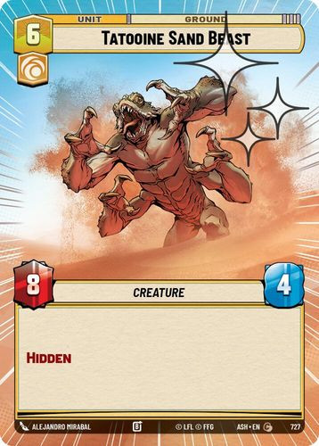 [08-ASH-EN-0727](C) Tatooine Sand Beast (Hyperspace) (Foil)