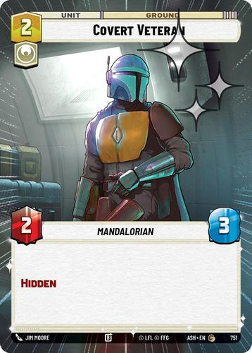 [08-ASH-EN-0751](C) Covert Veteran (Hyperspace) (Foil)