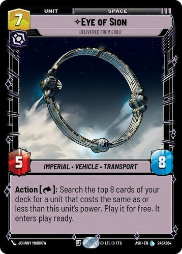 [08-ASH-EN-0245](L) Eye of Sion - Delivered from Exile