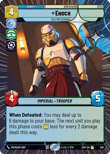 [08-ASH-EN-0529](R) Enoch - Solemn Servant (Hyperspace) (Foil)
