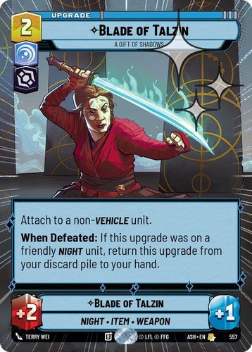 [08-ASH-EN-0557](R) Blade of Talzin - A Gift of Shadows (Hyperspace) (Foil)