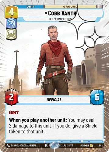 [08-ASH-EN-0562](R) Cobb Vanth - Let Me Handle This (Hyperspace) (Foil)