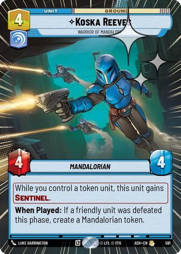 [08-ASH-EN-0581](R) Koska Reeves - Warrior of Mandalore (Hyperspace) (Foil)