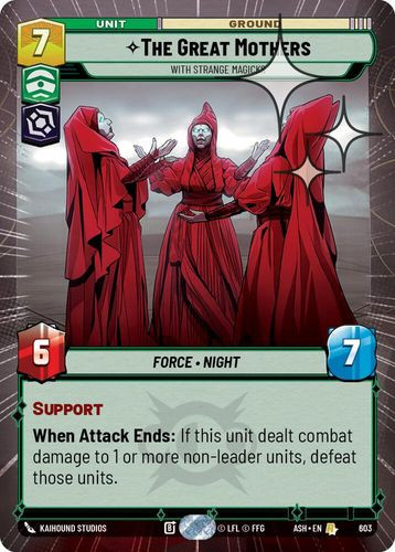 [08-ASH-EN-0603](R) The Great Mothers - With Strange Magicks (Hyperspace) (Foil)